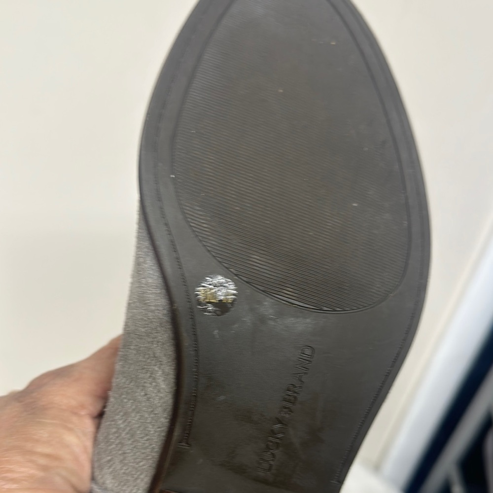Lucky Brand Gray Suede Chelsea Boots - Picture 16 of 16